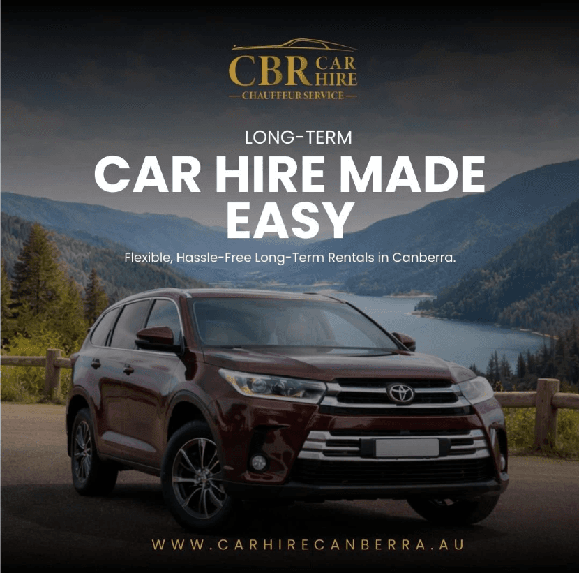 Car Hire Made Easy: simplicity message over a maroon hatchback