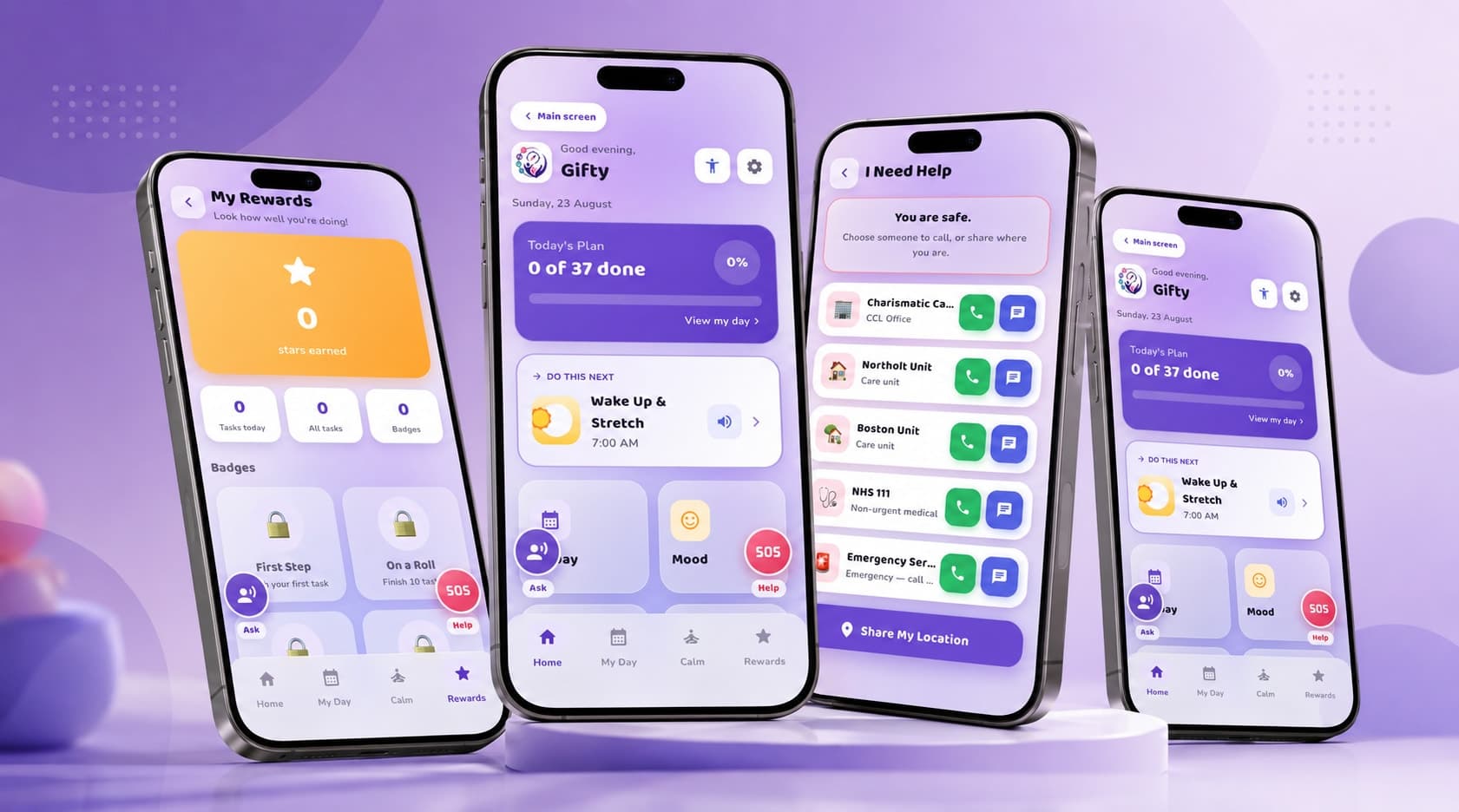 MyNaviLife: A child's whole day, shown one step at a time